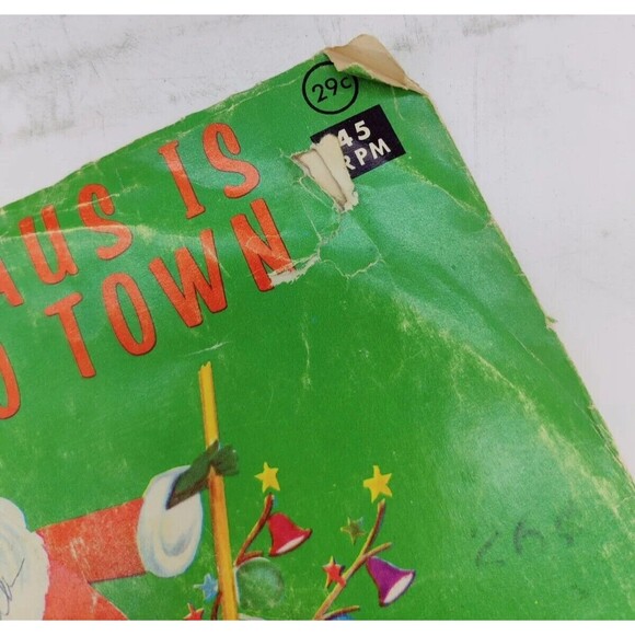 Vintage 1966 Santa Claus Is Coming To Town Jolly Saint Nicholas Caroleers Record - Picture 4 of 11